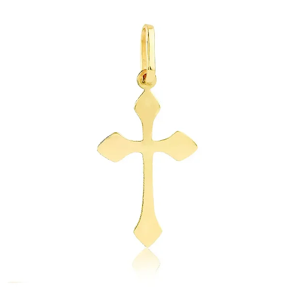 Pingente de ouro 18k cruz delicada