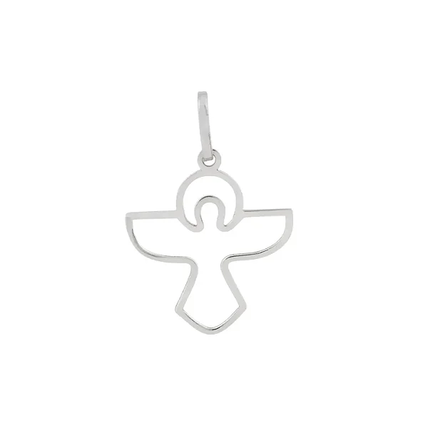 Pingente Dívino Espírito Santo de ouro branco 18k