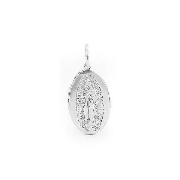 Pingente medalha Nossa Senhora Guadalupe II Prata