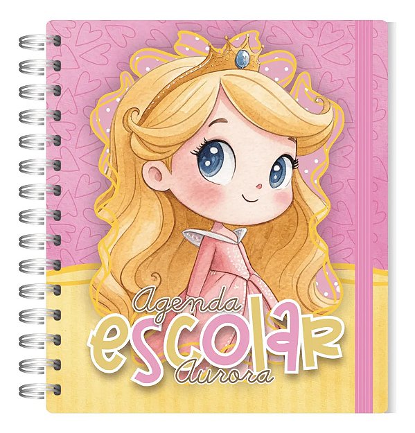 Agenda Permanente Sem Data Aurora Personalizada Com Nome