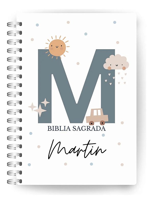 Mini Biblia Ilustrada Infantil Bolso Nome Menino Masculino