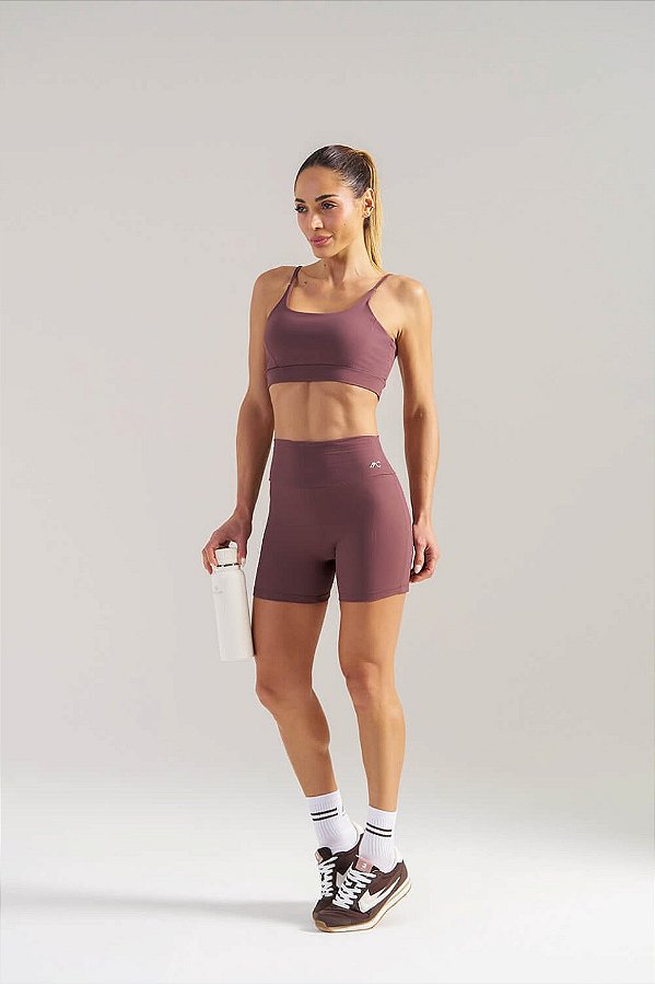 Bermuda Push Up RA Poliamida Canelada MC Fitness