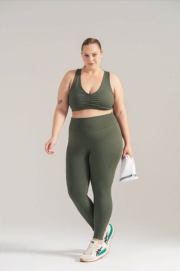 Legging Premium RA Poliamida Lisa Plus Size MC Fitness