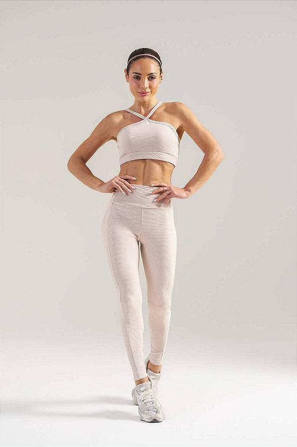 Top Alças Canelado RA Wave MC Fitness