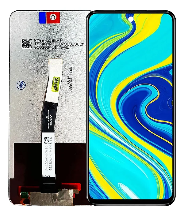Frontal XIAOMI NOTE 9s/NOTE 9 PRO Sem Aro