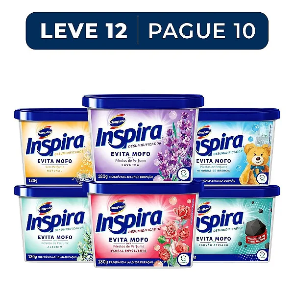 Kit AntiMofo Inspira 180g Leve 12 Pague 10