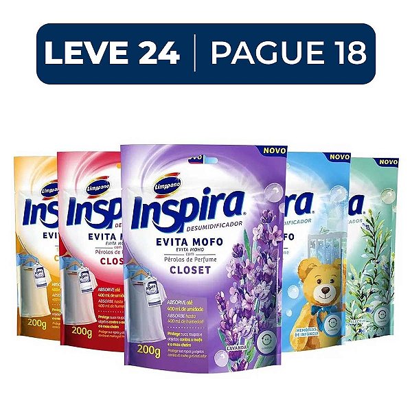 Kit AntiMofo Armário 200g Leve 24 Pague 18