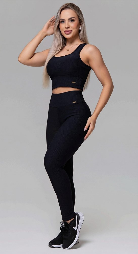 Calça legging Fitness Zero Transparência Alta Compressão alto Conforto