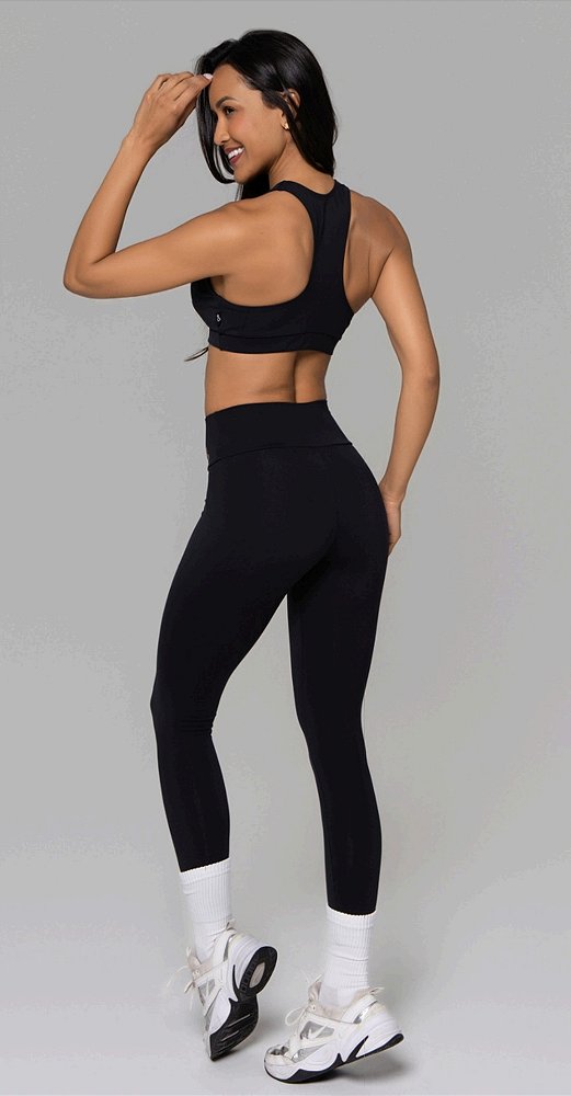 Conjunto legging + Top Alta Compressão alto Conforto Zero Transparência Movimento e Companhia