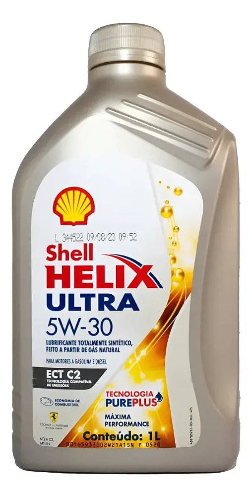 Óleo De Motor Shell Helix Ultra 5W30 ECT C2 100% Sintético - 1 Litro