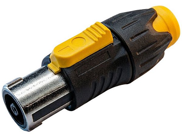 Conector speakon macho 4 polos amarelo 2658