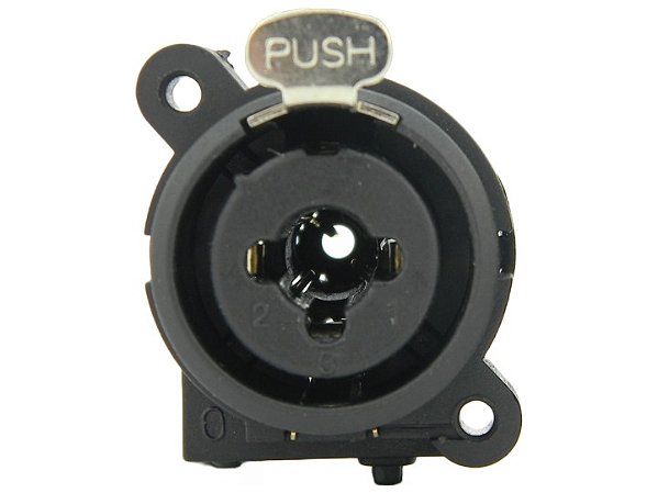 Conector combo xlr e p10 preto 2657