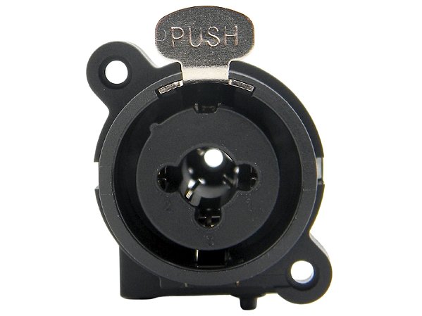 Conector combo xlr e p10 preto 2657