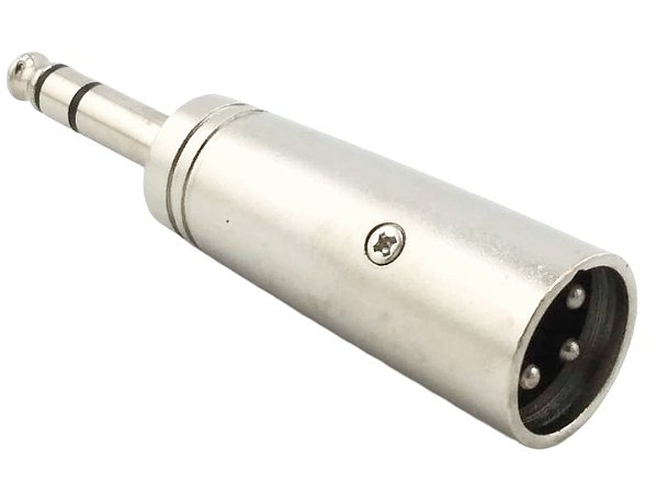 Adaptador xlr macho para p10 stereo macho