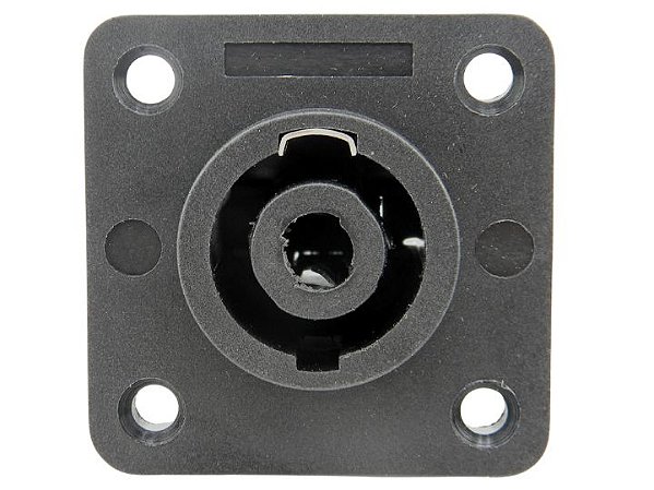 Conector speakon femea 4 polos quadrado 2650