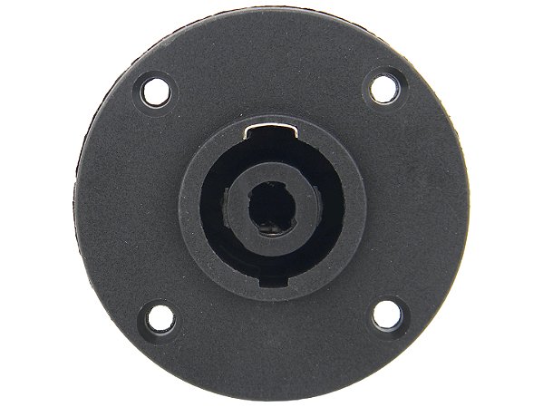 Conector speakon femea 4 polos redondo 2649