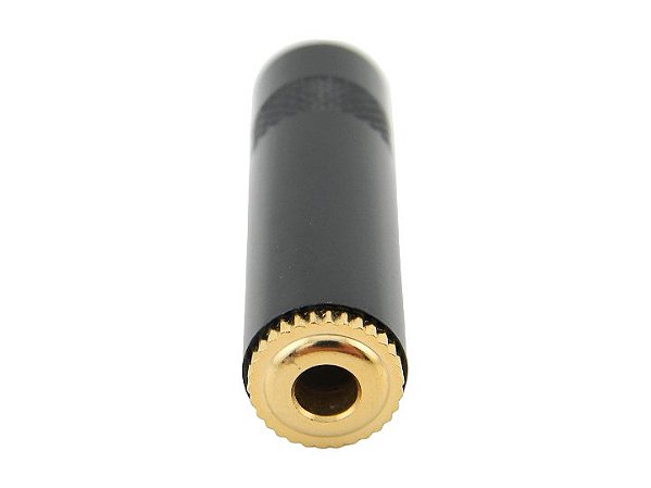 Conector p2 stereo femea preto 2639