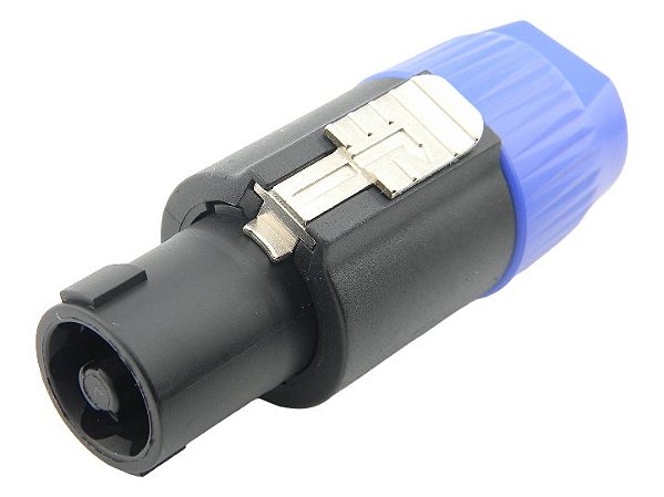 Conector speakon macho 4 polos azul 2631