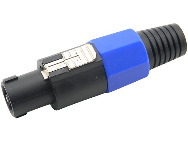 Conector speakon macho 4 polos azul 2629