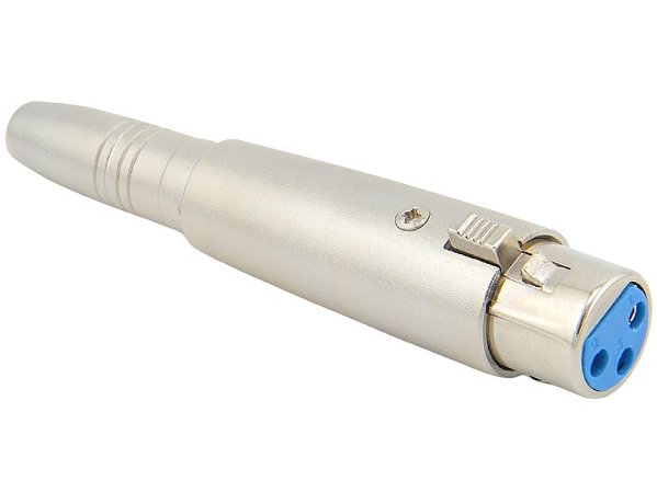 Adaptador xlr femea para p10 stereo femea