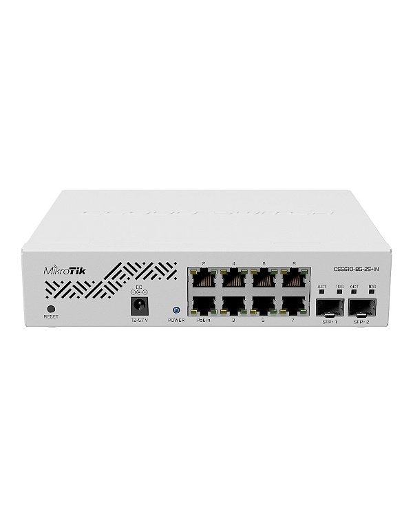 Interruptor inteligente Mikrotik Cloud CSS610-8G-2S+IN