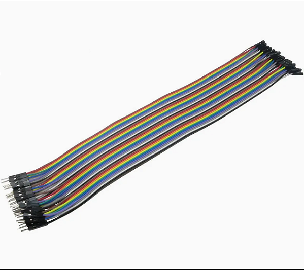 Jumper Macho Fêmea 30cm Kit 40 Cabos Arduino
