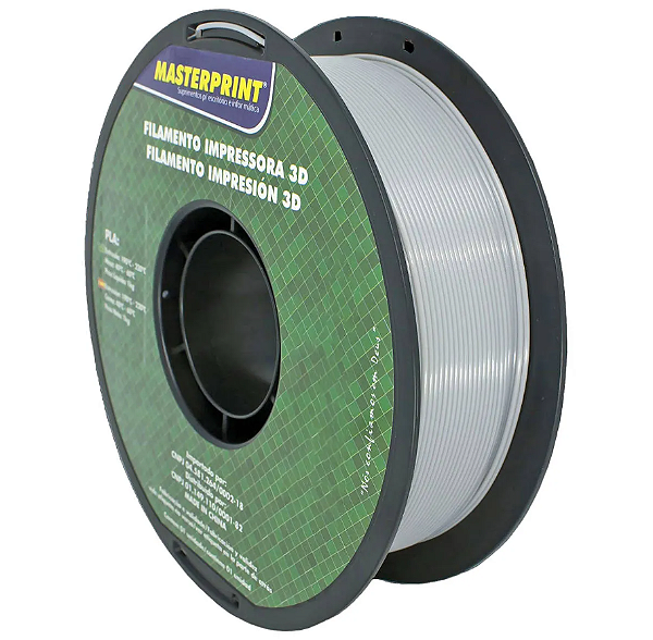 Filamento TPU A90 Cinza 1kg 1,75mm – Flexível Alta Resistência para Impressora 3D