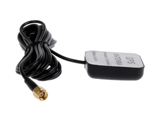 Antena GPS SMA Ativa 3m Base Magnética 1575MHz Neo-6M (Conector Macho)