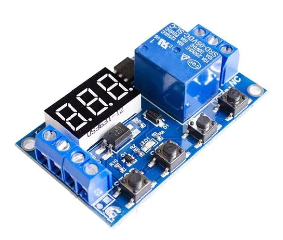 Módulo Temporizador Digital Ajustável com Relé 6–30V (Sem Buzzer) TRIGGER