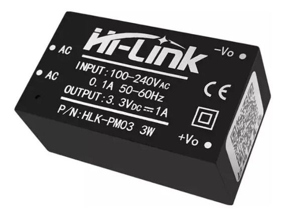 Mini Fonte HLK-PM03 100-240VAC 3.3VDC 1A 3W Hi-Linkiot-142