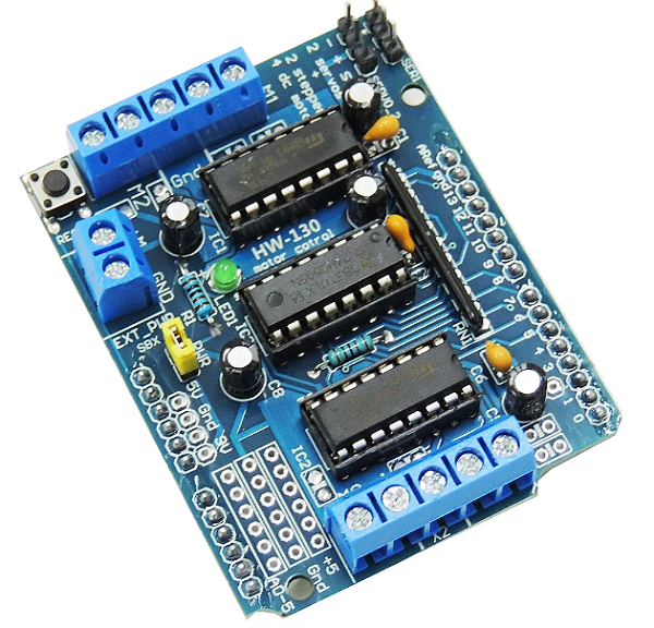 Motor Shield L293D Driver Ponte H para Arduino