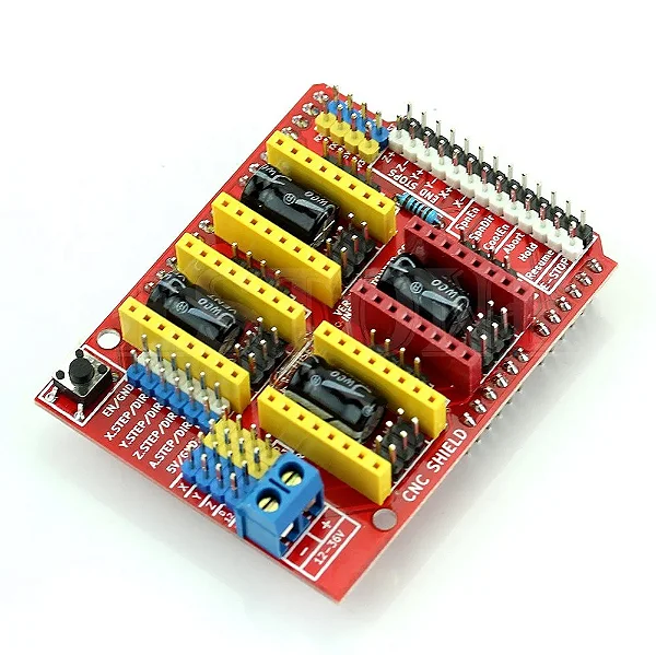 CNC Shield V3 Arduino UNO GRBL 4 Eixos A4988