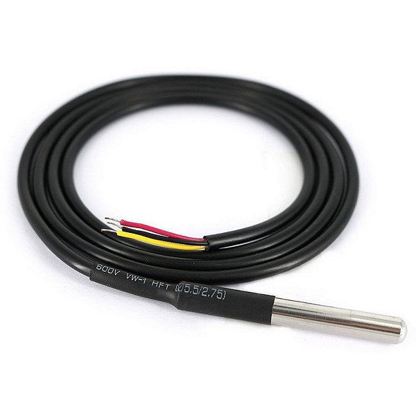Sensor de Temperatura DS18B20 à Prova D’água (Cabo 1m)