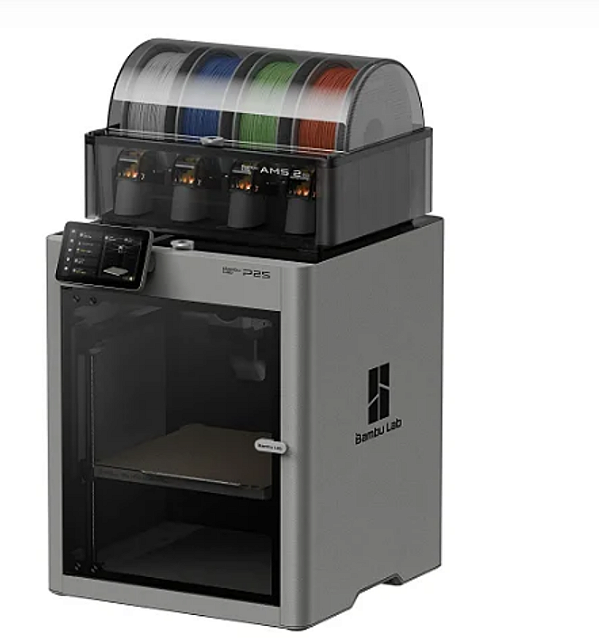 Impressora 3D FDM Bambu Lab P2S Combo com AMS 2 PRO Multicor Alta Performance e Câmara Fechada
