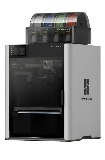 Impressora 3D FDM Bambu Lab H2S Combo Multimaterial Alta Velocidade Câmara Aquecida