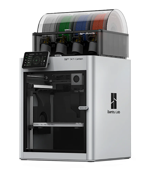Impressora 3D FDM Bambu Lab X1 Carbon com AMS Multicor Alta Precisão Profissional