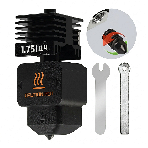 Hotend Bambu Lab H2D Bico Intercambiável com Chaves
