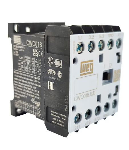 Mini Contator Weg Tripolar Cwc016 16a 1na 12vca