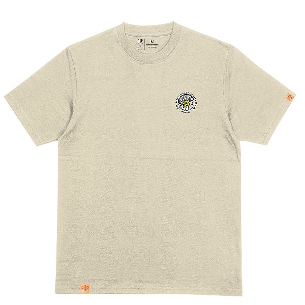 Camiseta Aspecto Oversized Flower Logo – Areia