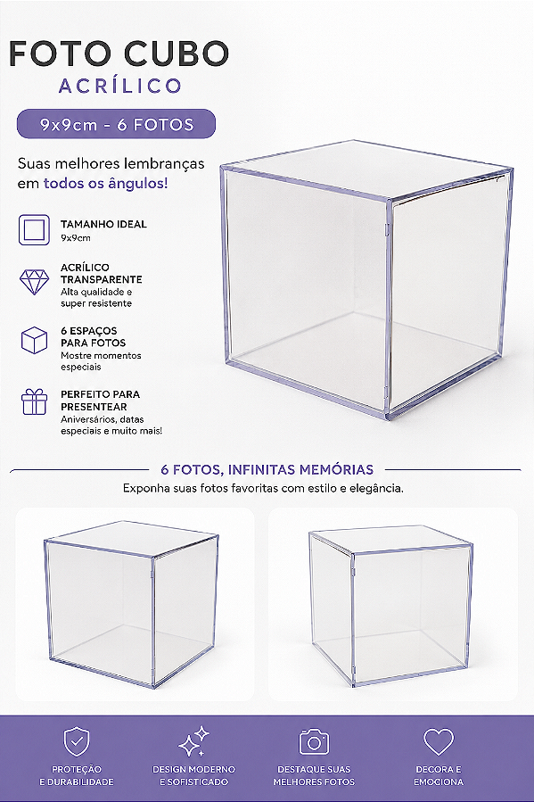 1 - Foto Cubo para 6 fotos