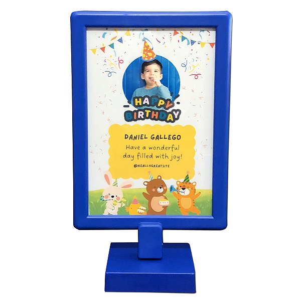 1 - Porta Retrato Display p/ 2 fotos 10 x 15 cm