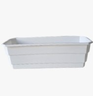EFH 1 Cachepô Cesta Vime Plástico Colibri 3,98 Litros 23 cm Cerejeira