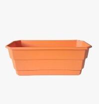 Vaso Jardineira Floreira Antidengue Colibri 11,52 litros 40X 18X 16cm Laranja