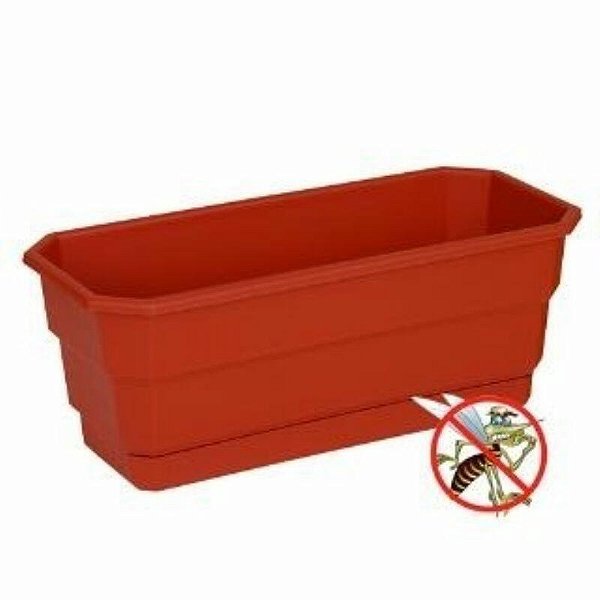Vaso Jardineira Floreira Antidengue Colibri 11,52 litros 40X 18X 16cm Terracota