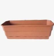 Vaso Jardineira Floreira Antidengue Colibri 14,40 litros 50X 18X 16cm Terracota