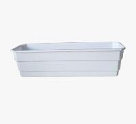 Vaso Jardineira Floreira Antidengue Colibri 17,28 litros 60X 18X 16cm Branco