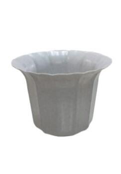 Vaso Plástico Cachepô Tulipa Canelada Colibri 13cm Mámore