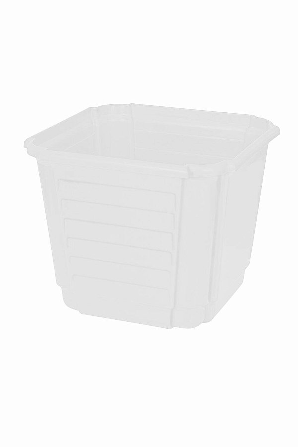 Cachepô Floreira Plástico Colibri 2,25 Litros 17 cm Branco