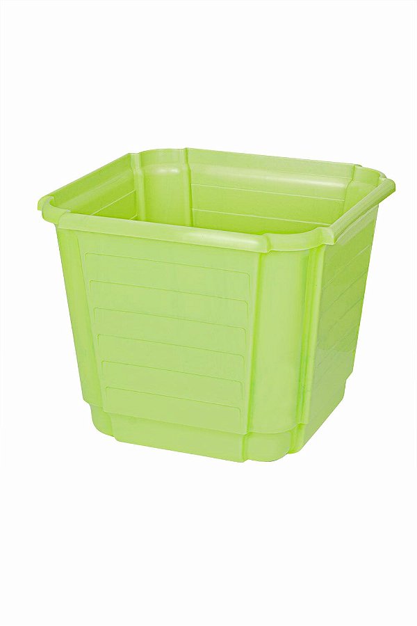 Cachepô Floreira Plástico Colibri 2,25 Litros 17 cm Verde Claro