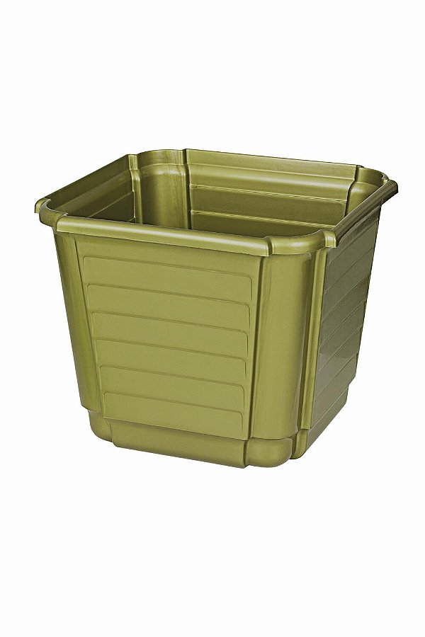 Cachepô Floreira Plástico Colibri 2,25 Litros 17 cm Ouro